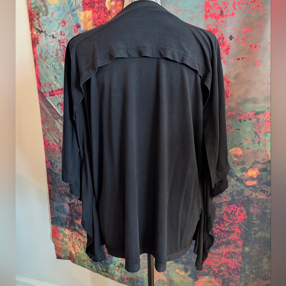Henrik Vibskov Knuckle Tee Black Flowy Top (S) - Picture 7 of 12